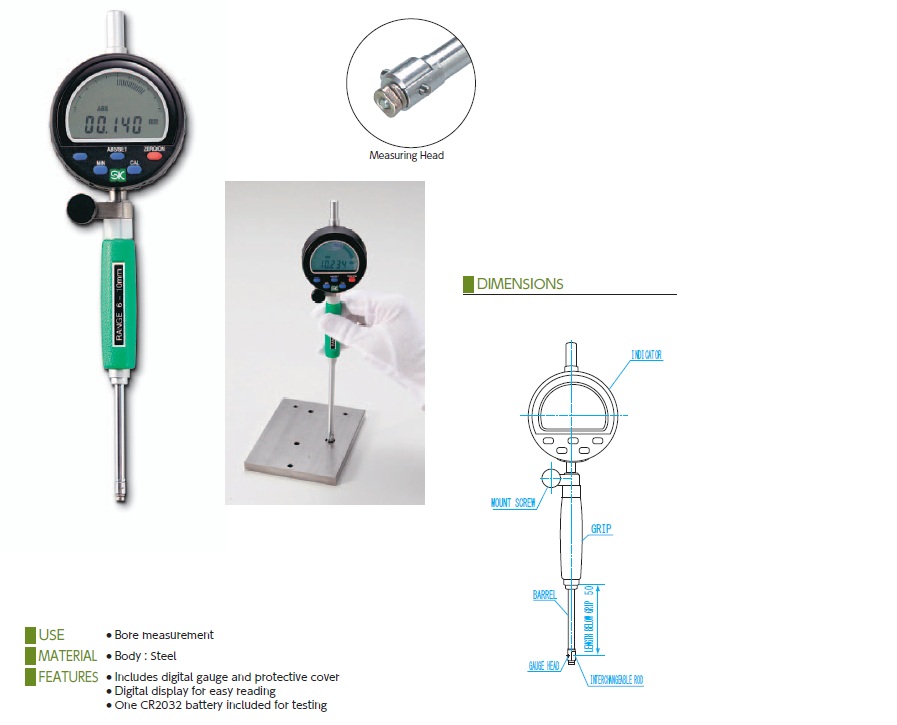 Ichiban Precision Sdn Bhd SK SK DIGITAL BORE GAUGES